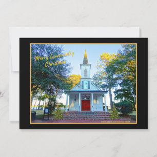 Cartes Pour Fêtes Annuelles Joyeux Pays Bas Chapelle de Noël Palmetto Bluff