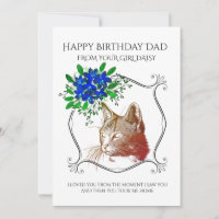 Joyeux Père D'Anniversaire Du Chat