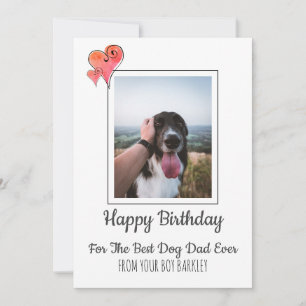 Cartes Pour Fêtes Annuelles Joyeux père d'anniversaire du chien