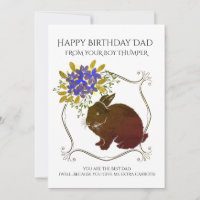 Joyeux Père D'Anniversaire Du Lapin