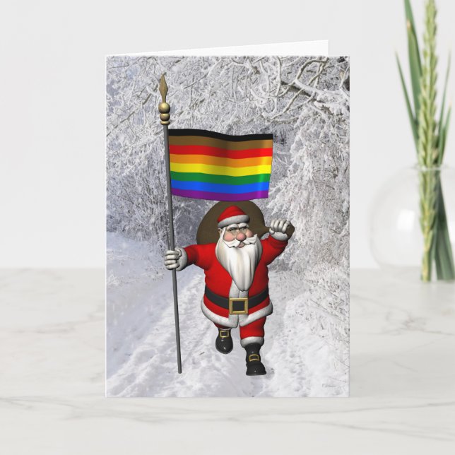 Cartes Pour Fêtes Annuelles Joyeux Père Noël (Devant)