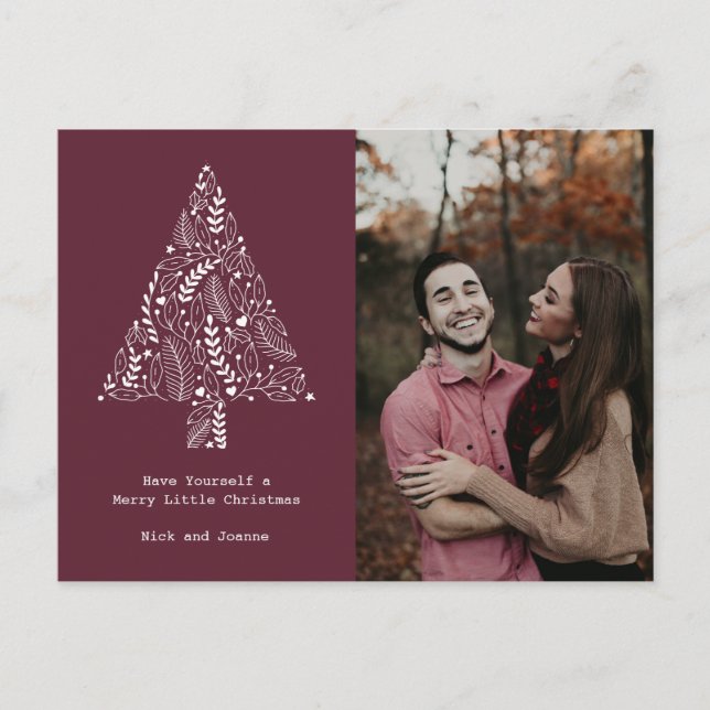Cartes Pour Fêtes Annuelles Joyeux petit budget de Noël Photo de famille (Devant)