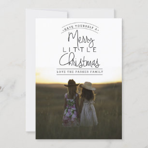 Cartes Pour Fêtes Annuelles Joyeux petit Noël   Photo de vacances