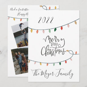 Cartes Pour Fêtes Annuelles Joyeux petit Noël String de lumières 4 Photo