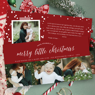 Cartes Pour Fêtes Annuelles Joyeux petit Noël Typographie moderne Photo