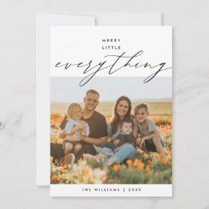 Cartes Pour Fêtes Annuelles Joyeux petit tout, superposition de photos de fami