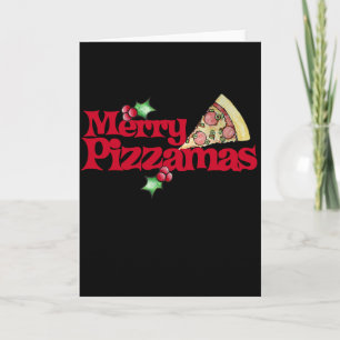 Cartes Pour Fêtes Annuelles joyeux pizzamas