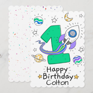 Cartes Pour Fêtes Annuelles Joyeux premier anniversaire