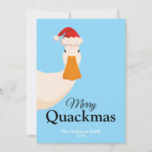 Cartes Pour Fêtes Annuelles Joyeux Quackmas Noël drôle