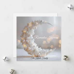 Cartes Pour Fêtes Annuelles Joyeux Ramadan Moubarak Ramadan Kareem Blanc Musul