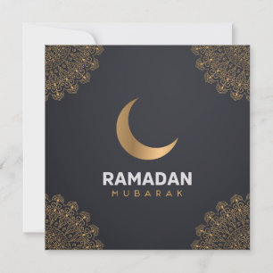 Cartes Pour Fêtes Annuelles Joyeux Ramadan Moubarak   Ramadan Kareem Gold Musu