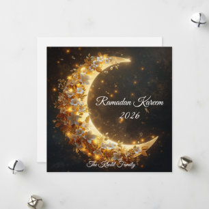 Cartes Pour Fêtes Annuelles Joyeux Ramadan Mubarak Ramadan Kareem Hilal