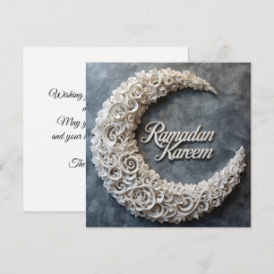 Cartes Pour Fêtes Annuelles Joyeux Ramadan Mubarak Ramadan Kareem Or Musulman