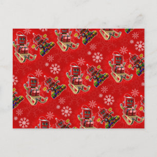 Cartes Pour Fêtes Annuelles Joyeux robot jouet de Noël