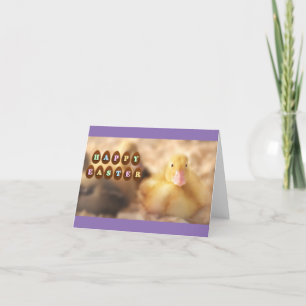 Cartes Pour Fêtes Annuelles Joyeux salutations de Pâques de mignons canards