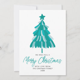 Cartes Pour Fêtes Annuelles Joyeux sapin moderne de Noël