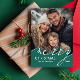 Cartes Pour Fêtes Annuelles Joyeux script de Noël