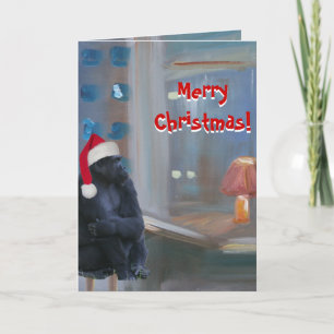 Cartes Pour Fêtes Annuelles Joyeux singe de Noël