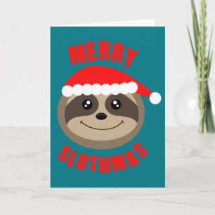 Cartes Pour Fêtes Annuelles Joyeux Slothmas Sloth Noël