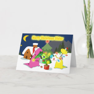 Cartes Pour Fêtes Annuelles joyeux soeur noël