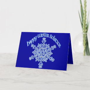 Cartes Pour Fêtes Annuelles Joyeux Solstice d'hiver