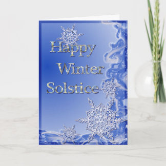 Cartes Pour Fêtes Annuelles Joyeux Solstice d'hiver