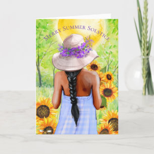 Cartes Pour Fêtes Annuelles Joyeux Solstice Été Litha Wiccan Sabbat