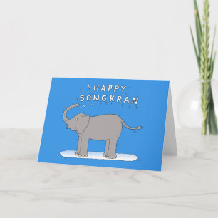 Cartes Pour Fêtes Annuelles Joyeux Songkran Nouvel An thaïlandais 13 avril