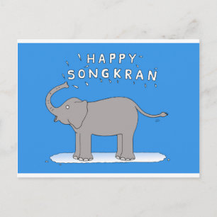 Cartes Pour Fêtes Annuelles Joyeux Songkran Nouvel An thaïlandais 13 avril