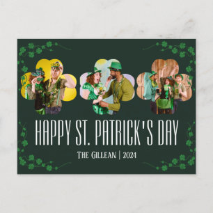 Cartes Pour Fêtes Annuelles Joyeux St. patrick jour photo de famille Shamrock