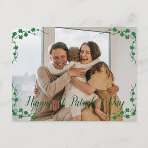 Cartes Pour Fêtes Annuelles Joyeux St. patrick jour photo de famille Shamrock