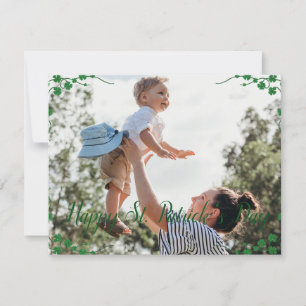 Cartes Pour Fêtes Annuelles Joyeux St. patrick jour photo de famille Shamrock