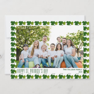 Cartes Pour Fêtes Annuelles Joyeux St. patrick's day Famille Shamrock 1 photo