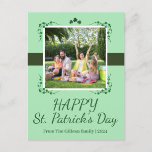 Cartes Pour Fêtes Annuelles Joyeux St. patrick's day Famille Shamrock Une phot