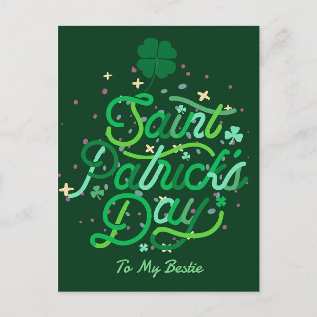 Cartes Pour Fêtes Annuelles Joyeux St. patrick's day Lucky Shamrock Simple (Devant)