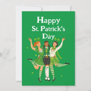 Cartes Pour Fêtes Annuelles Joyeux St. Patrick's Day Vintage