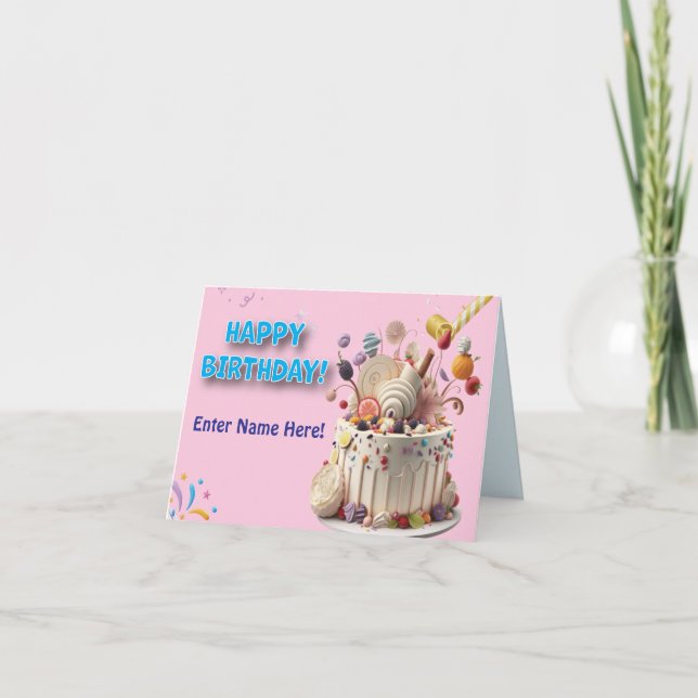 Cartes Pour Fêtes Annuelles Joyeux toast d'anniversaire (Devant)