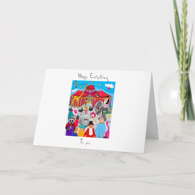 Cartes Pour Fêtes Annuelles Joyeux tout (Devant)