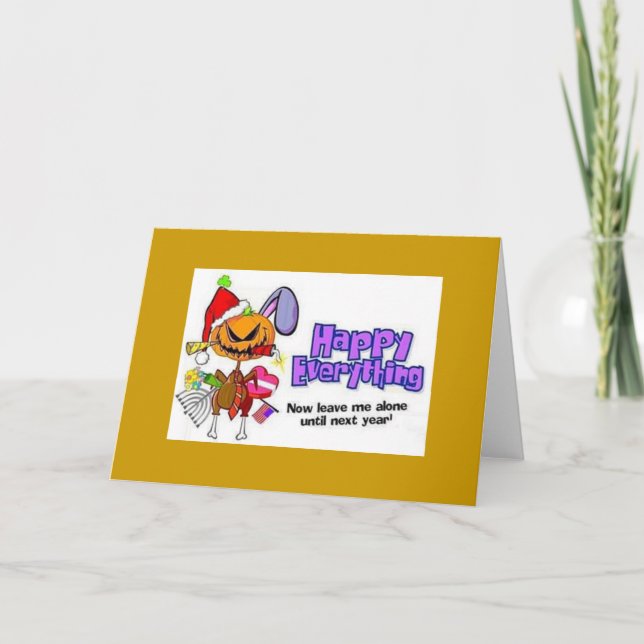 Cartes Pour Fêtes Annuelles Joyeux tout (Devant)