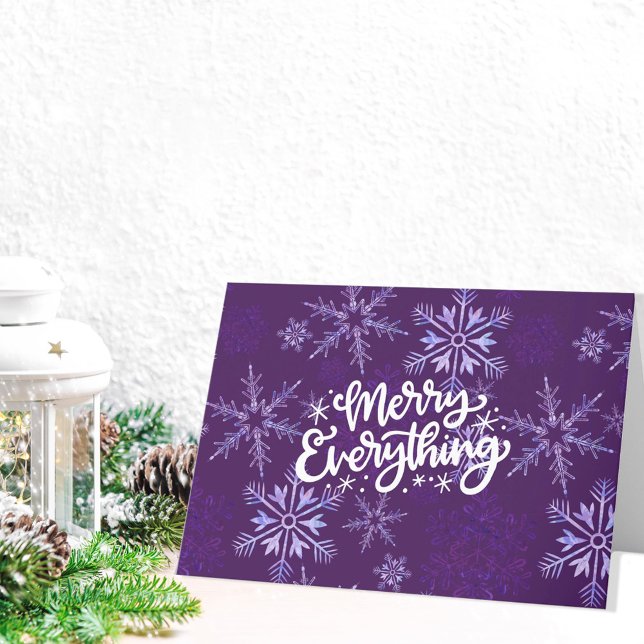 Cartes Pour Fêtes Annuelles Joyeux tout Calligraphie Snowflake Business (Créateur téléchargé)