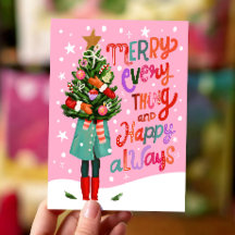 Joyeux tout et heureux toujours Noël mignon