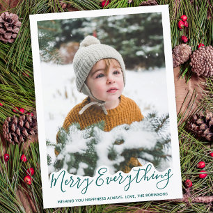 Cartes Pour Fêtes Annuelles Joyeux Tout Heureux Toujours Moderne tendance Vert