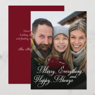 Cartes Pour Fêtes Annuelles Joyeux Tout Heureux Toujours Superposition Photo