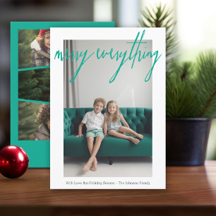 Cartes Pour Fêtes Annuelles Joyeux tout Moderne Noël 4 Photo colorée