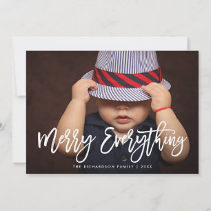 Cartes Pour Fêtes Annuelles Joyeux tout Motif de script élégant et photo