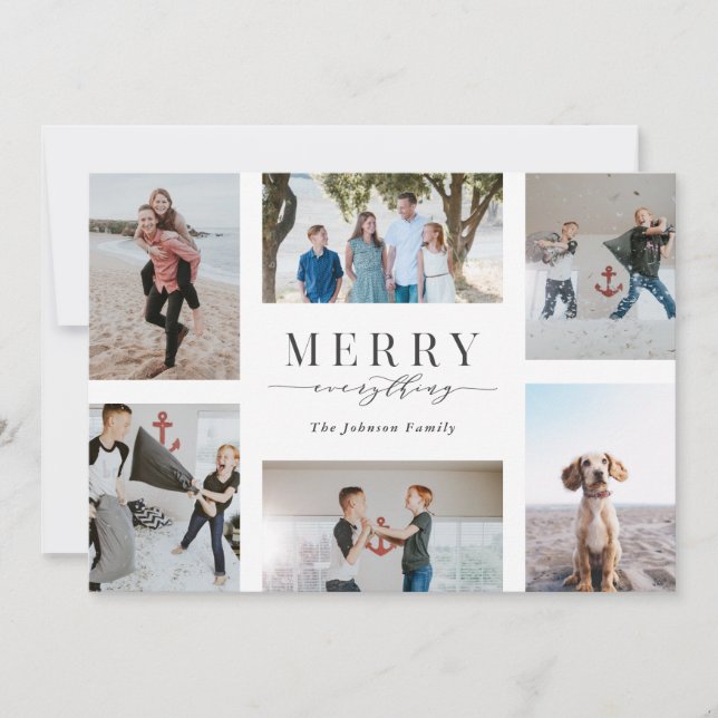 Cartes Pour Fêtes Annuelles Joyeux tout multi-photo (Devant)