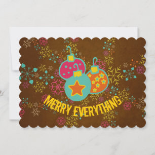 Cartes Pour Fêtes Annuelles Joyeux Tout Ornement Vacances