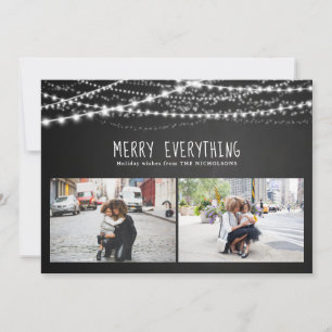 Cartes Pour Fêtes Annuelles Joyeux tout typographie Photo de vacances