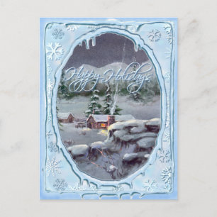 Cartes Pour Fêtes Annuelles JOYEUX VACANCES JOURNAL CABINE par SHARON SHARPE