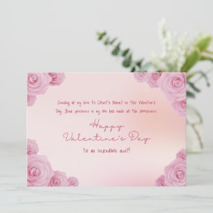 Cartes Pour Fêtes Annuelles Joyeux Valentin à ma tante